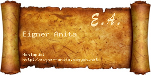 Eigner Anita névjegykártya